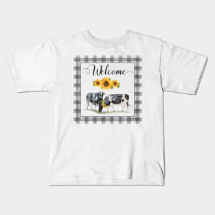 Lovely Plaid Sentiments C Kids T-Shirt